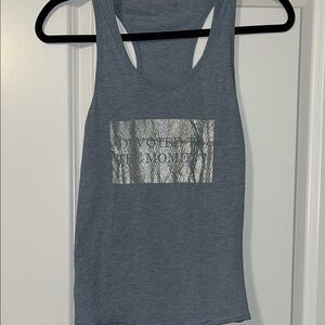 Lululemon Athletica Gray Fitted Tank Top